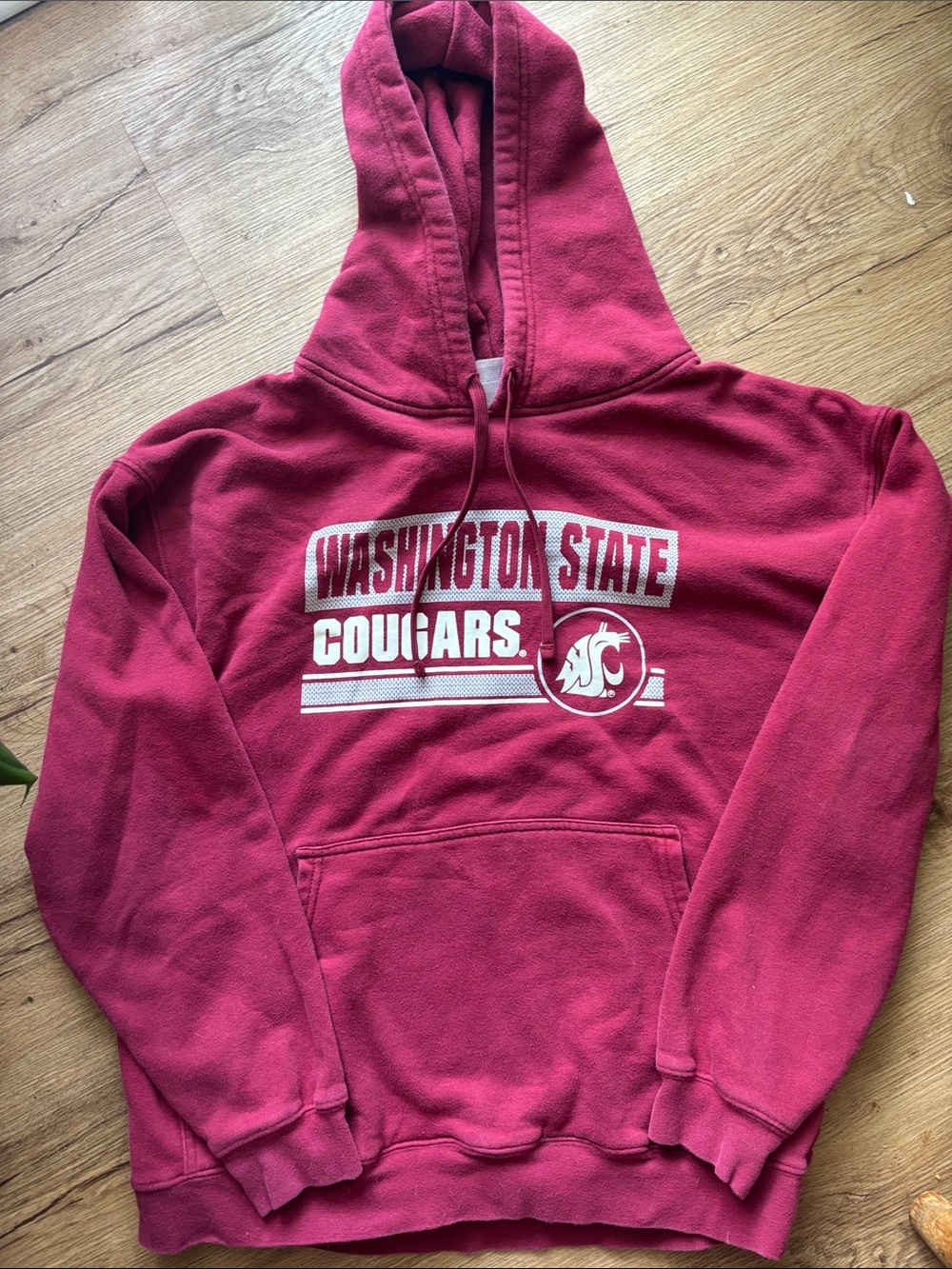 Pro Edge Washington State Cougars Red Hoodie with White Logo
